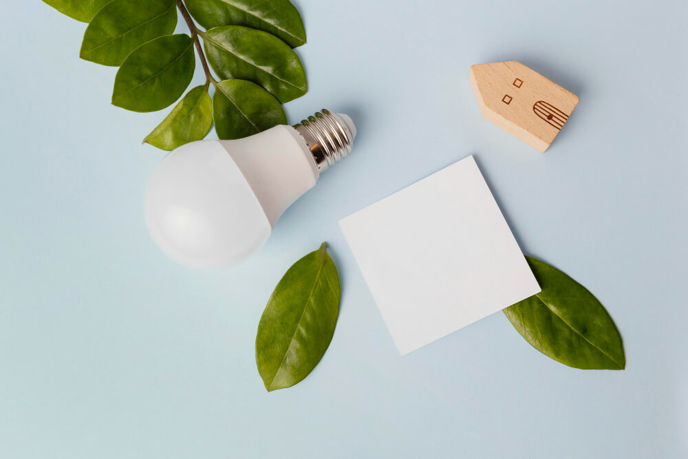energy-saving-bulb-desk 5 Easy Ways to Create an Eco-Friendly Bathroom - 5