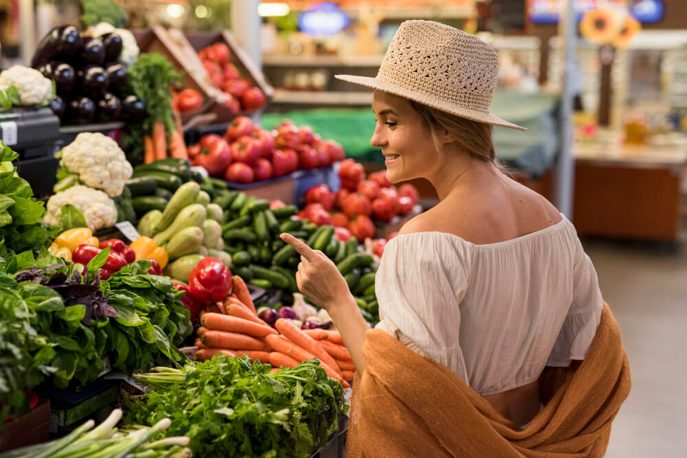 happy-customer-looking-veggies (1) (1) 10 Summer Self-Care Ideas to Raise the Good Vibes - 2