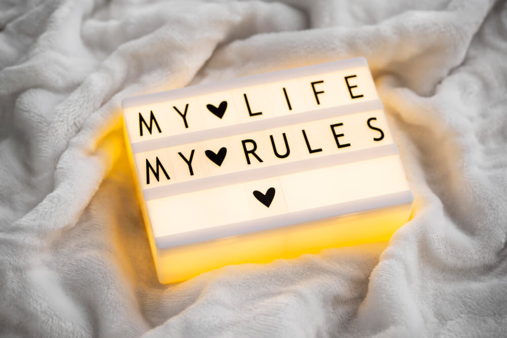 my-life-my-rules-message-lightbox (1) 50 Powerful Positive Morning Affirmations To Practice Every Day - 4