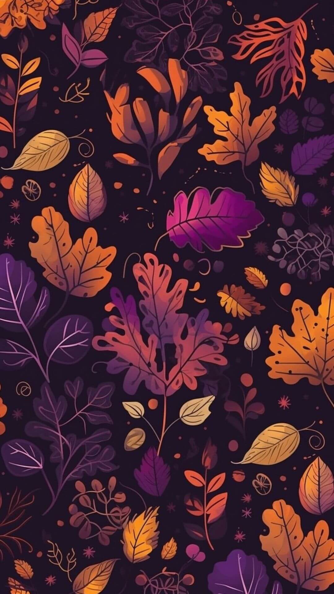 Autumn-Colors-on-a-Dark-Phone-Wallpaper Autumn-Colors-on-a-Dark-Phone-Wallpaper