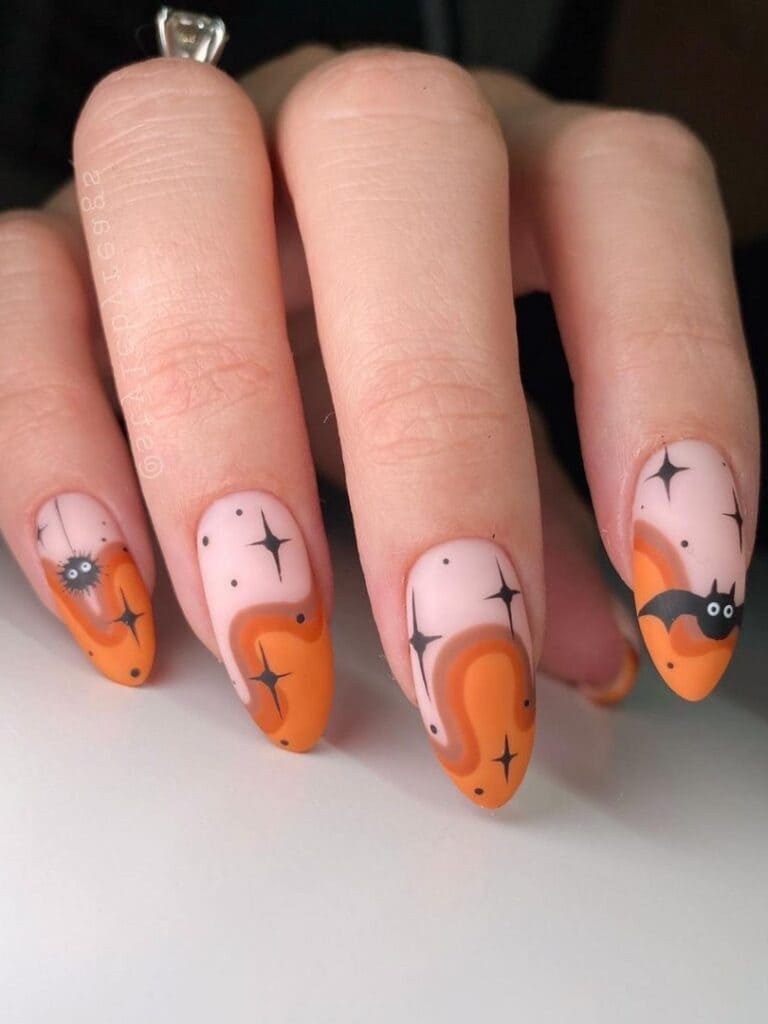 Halloween-acrylic-nails-orange-warm-tones Halloween-acrylic-nails-orange-warm-tones