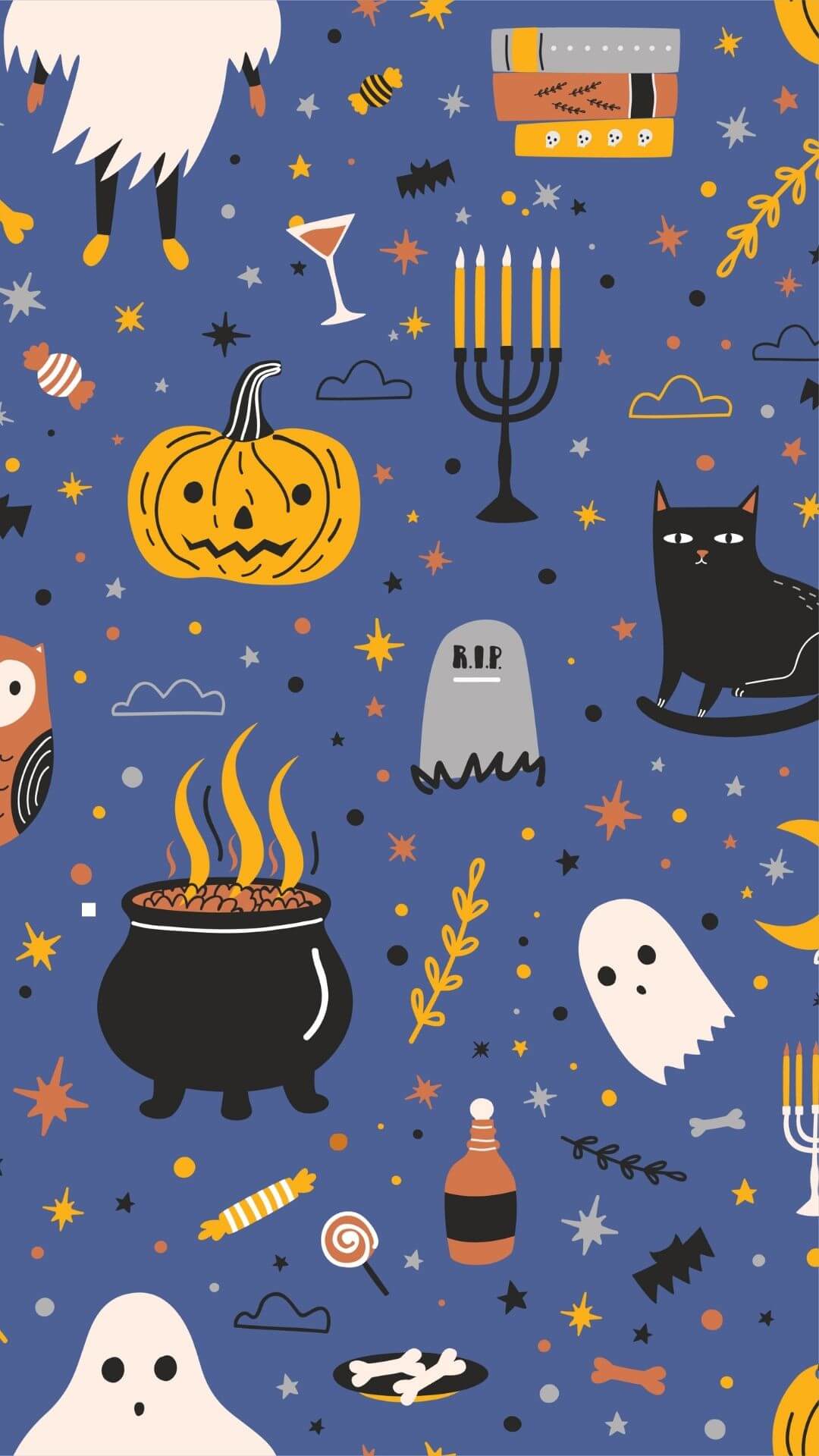 blue spooky cute phone wallpaper blue spooky cute phone wallpaper