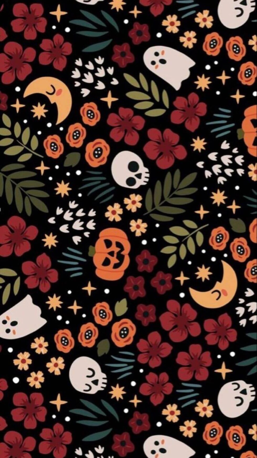 30+ Free Cute and Aesthetic Halloween Phone Wallpapers