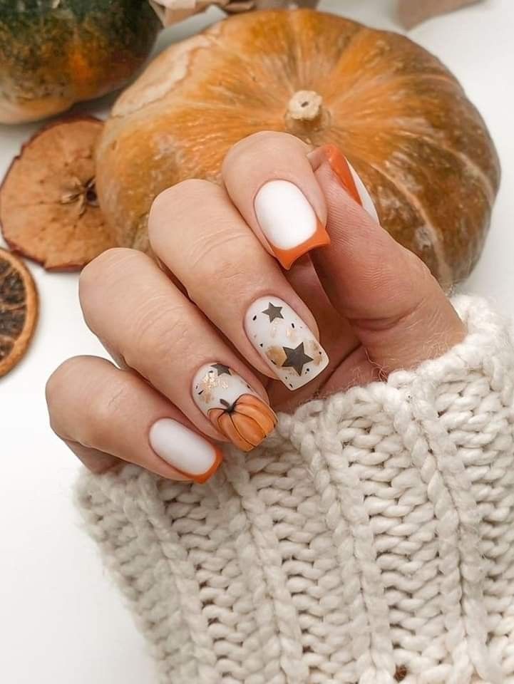 fall nails pumpkin spice latte inspired fall nails pumpkin spice latte inspired