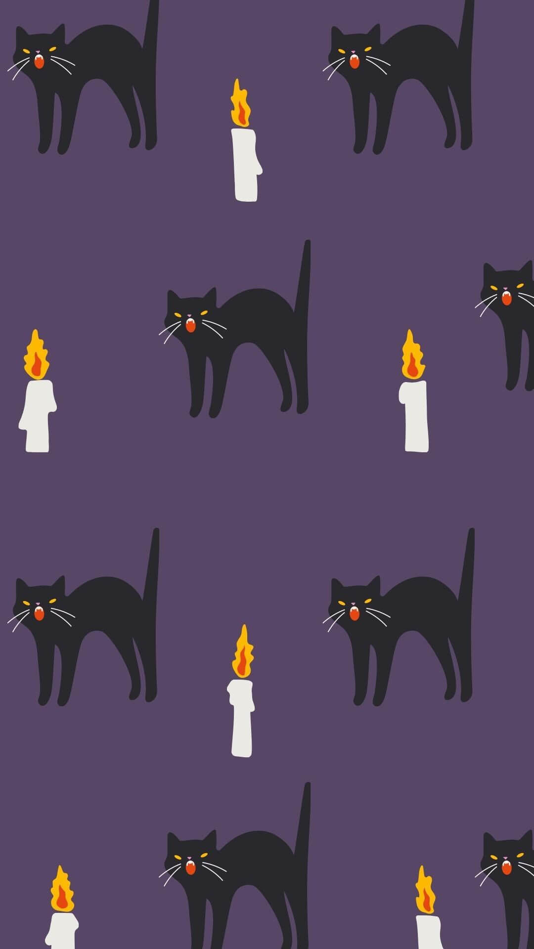 halloween black cat phone wallpaper halloween black cat phone wallpaper