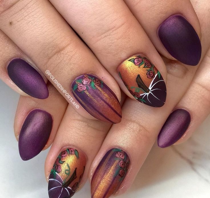 Beautiful Fall_Autumn Nails For Your Halloween Manicure Beautiful Fall_Autumn Nails For Your Halloween Manicure