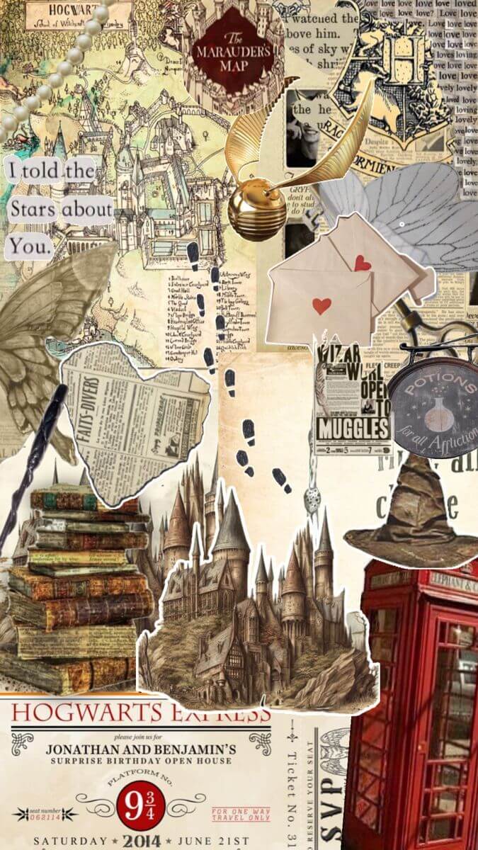 Harry potter vintage phone wallpaper