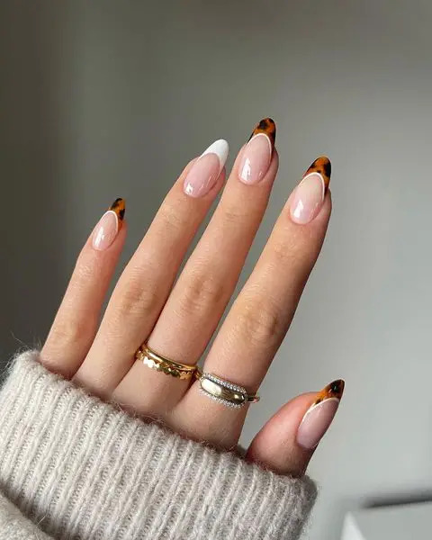tortoise tips nails for fall tortoise tips nails for fall