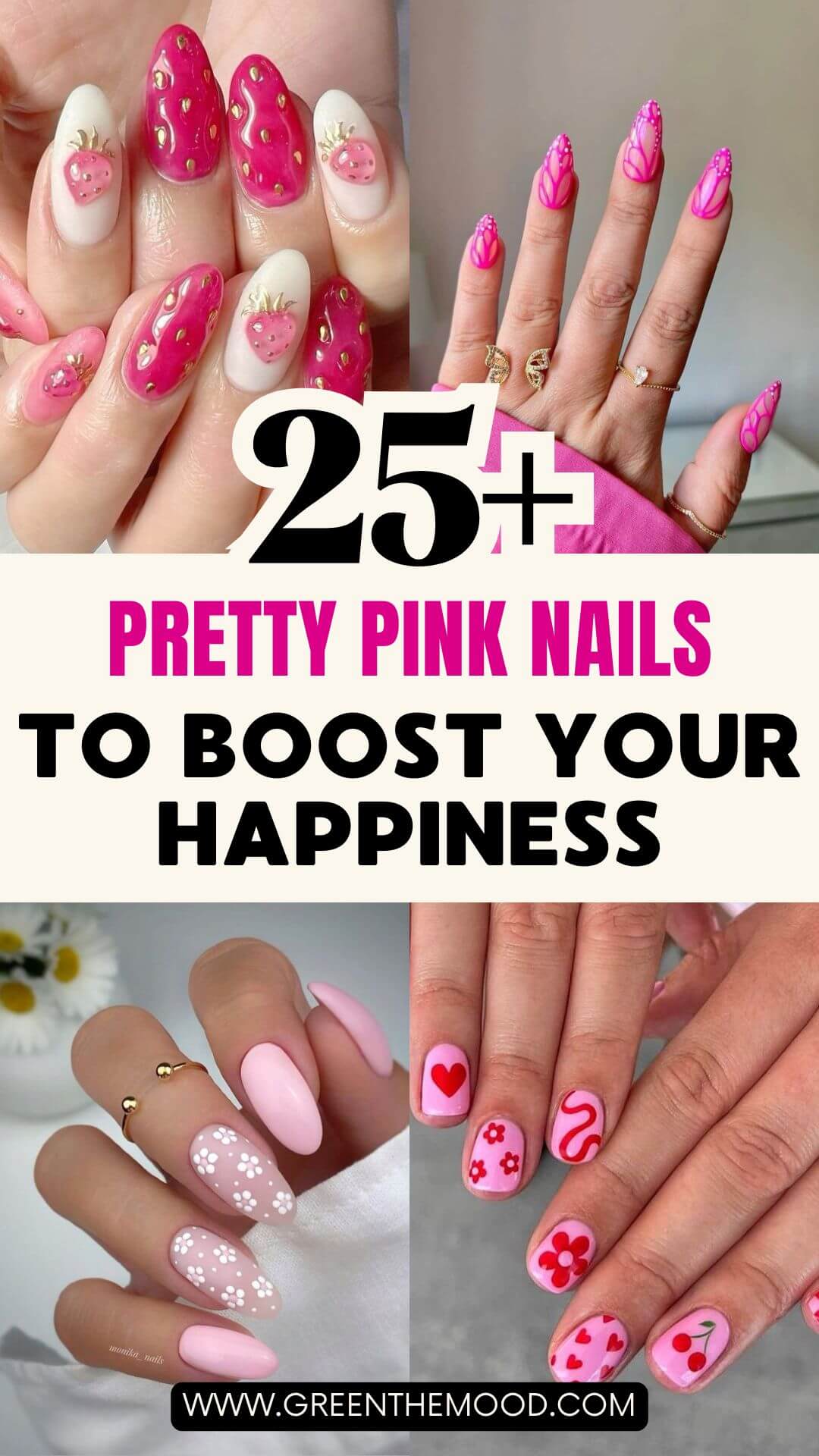 25 Pretty Pink Nails to Boost Your Happiness 25 Pretty Pink Nails to Boost Your Happiness