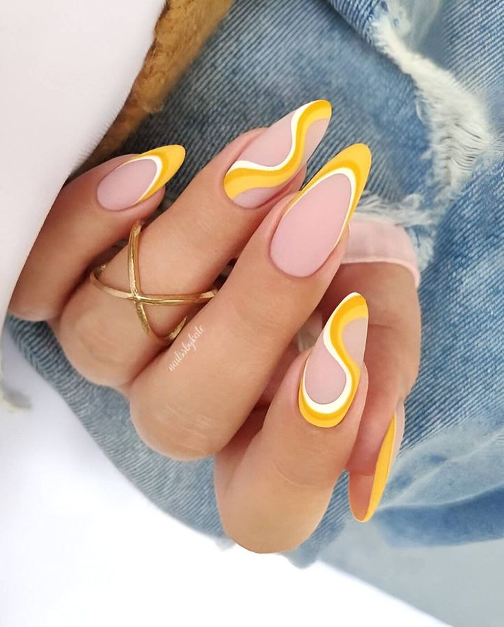 Sunny Yellow Matte Spring Almond Nail Ideas Sunny Yellow Matte Spring Almond Nail Ideas
