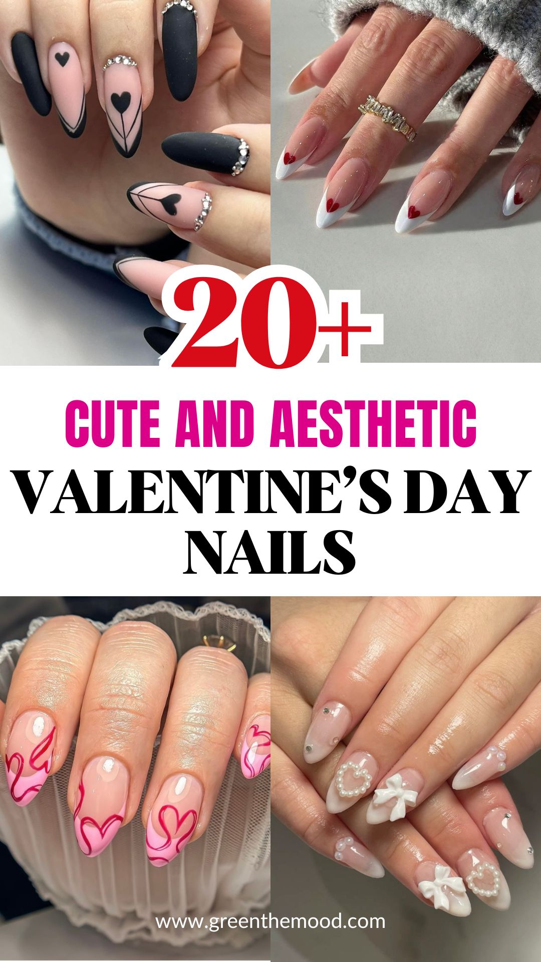 cute and aesthetic valentines day nails 25+ Cute and Aesthetic Valentine's Day Nails That Are Trendy! - 1