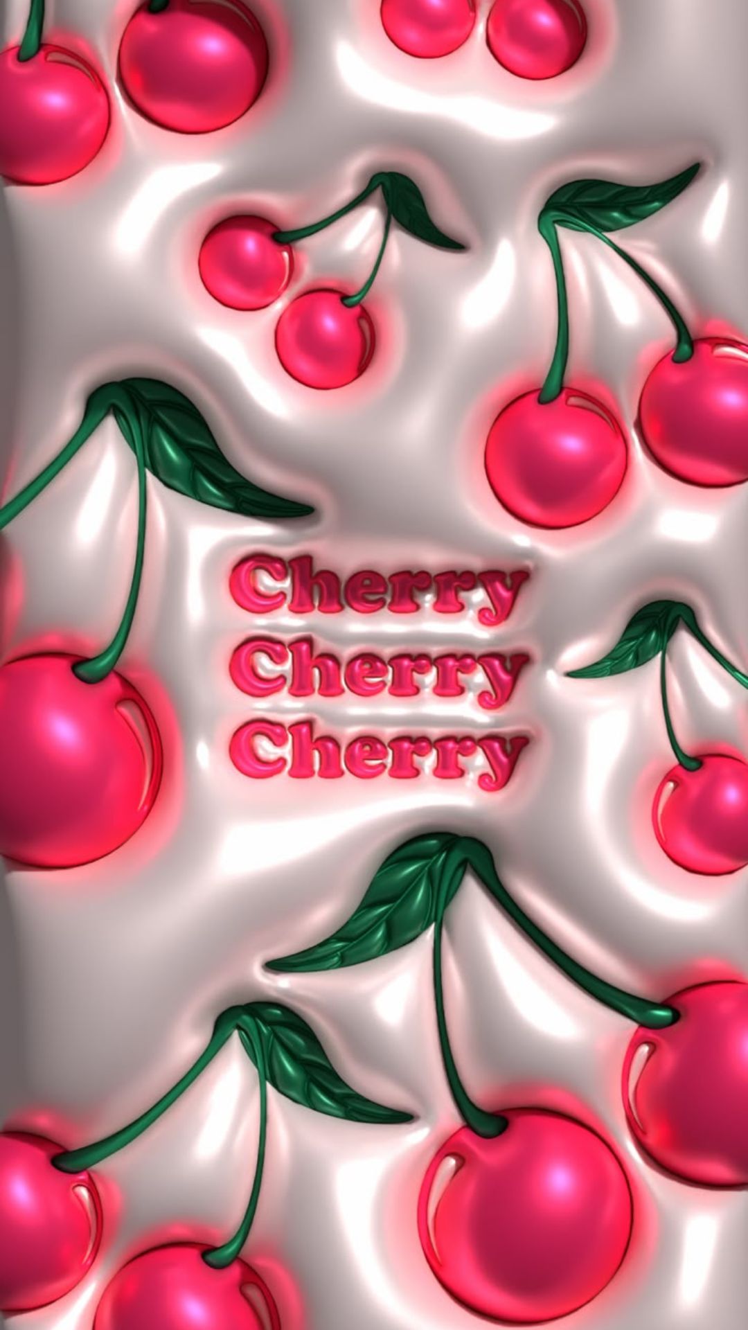 3D cherry phone wallpaper