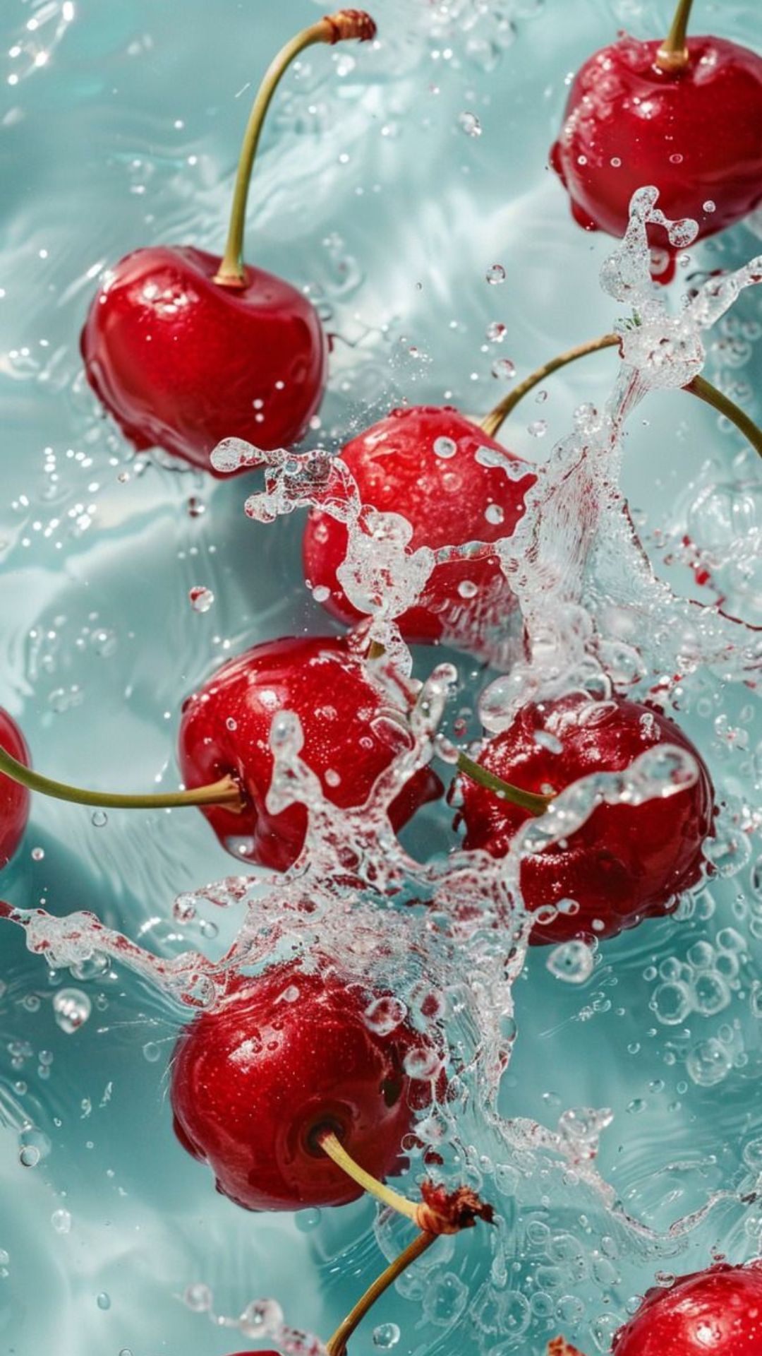 cherries on water wallpaper cherries on water wallpaper