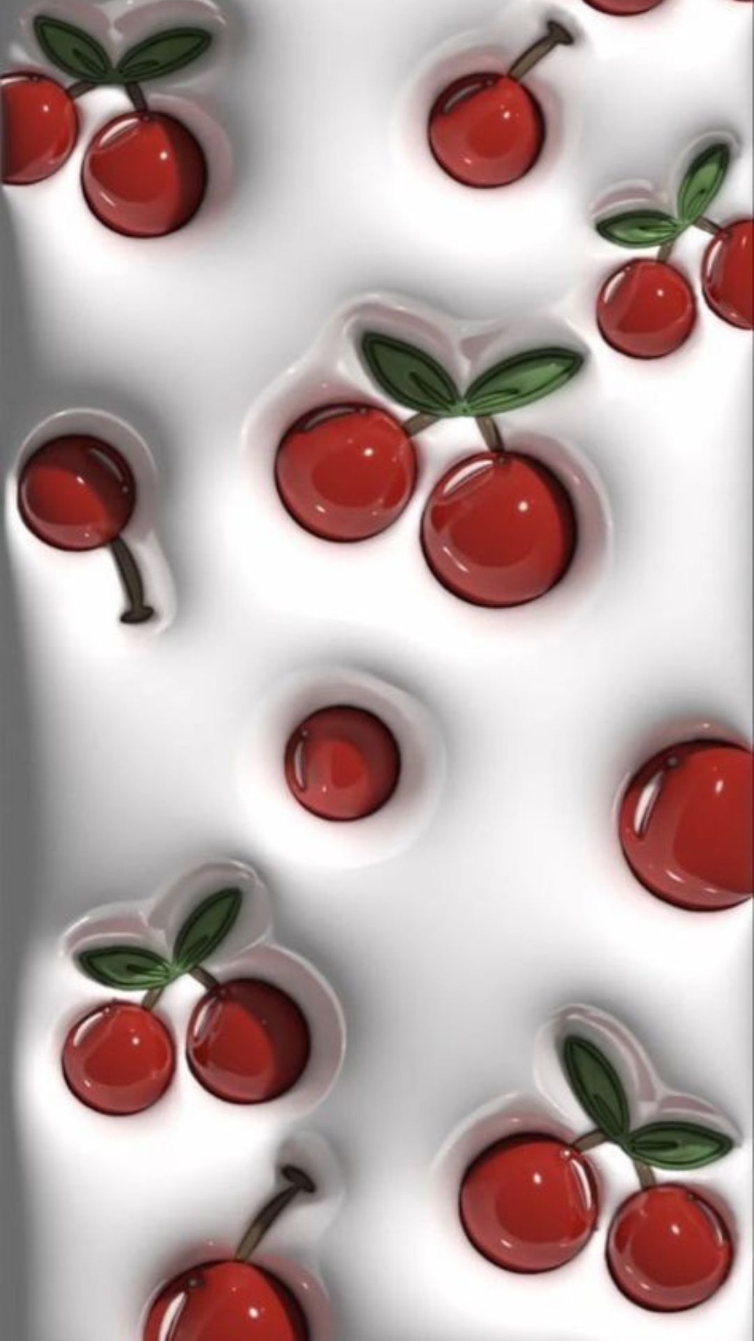 cherry phone wallpaper 3D jelly