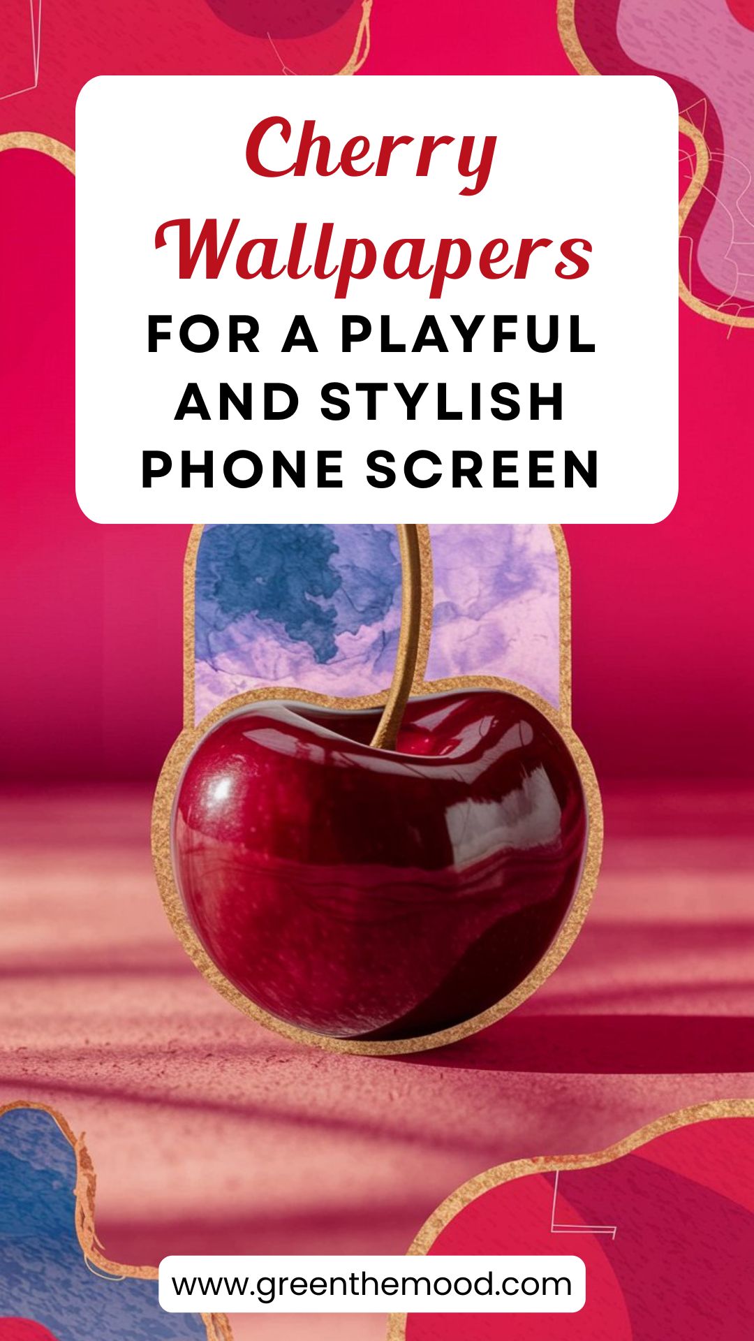 cherry wallpapers for a playful and stylish phone screen cherry wallpapers for a playful and stylish phone screen