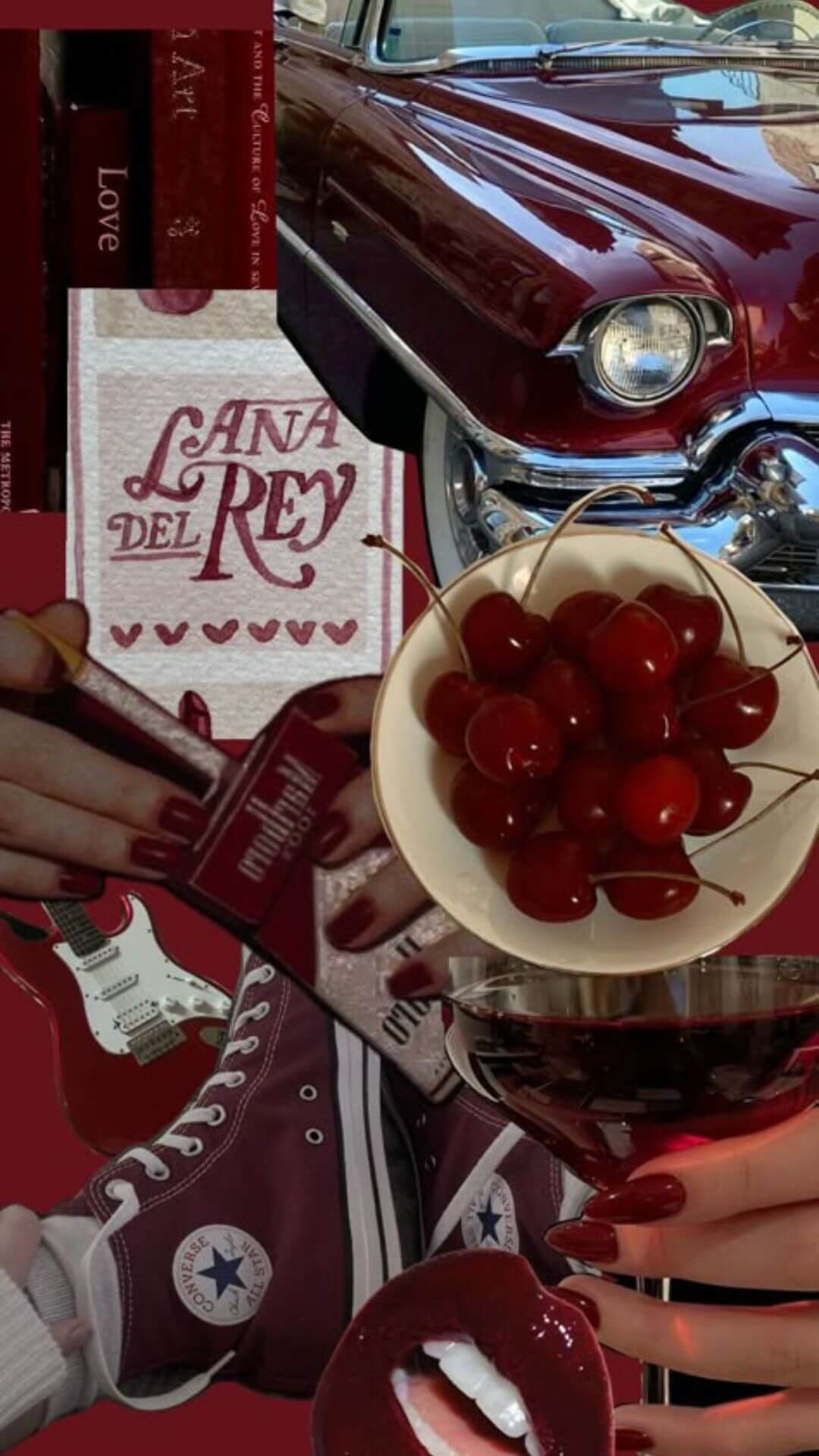 vintage cherry wallpaper 2
