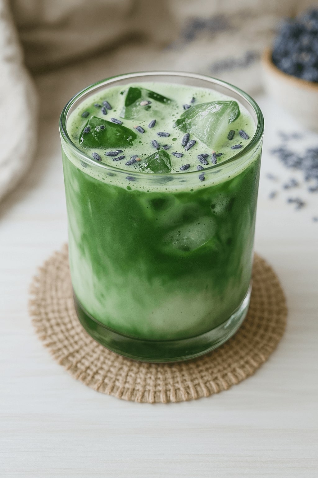 Iced Lavender Matcha Latte Iced Lavender Matcha Latte
