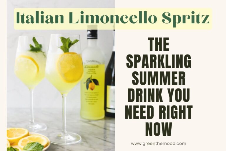 Italian limoncello spritz