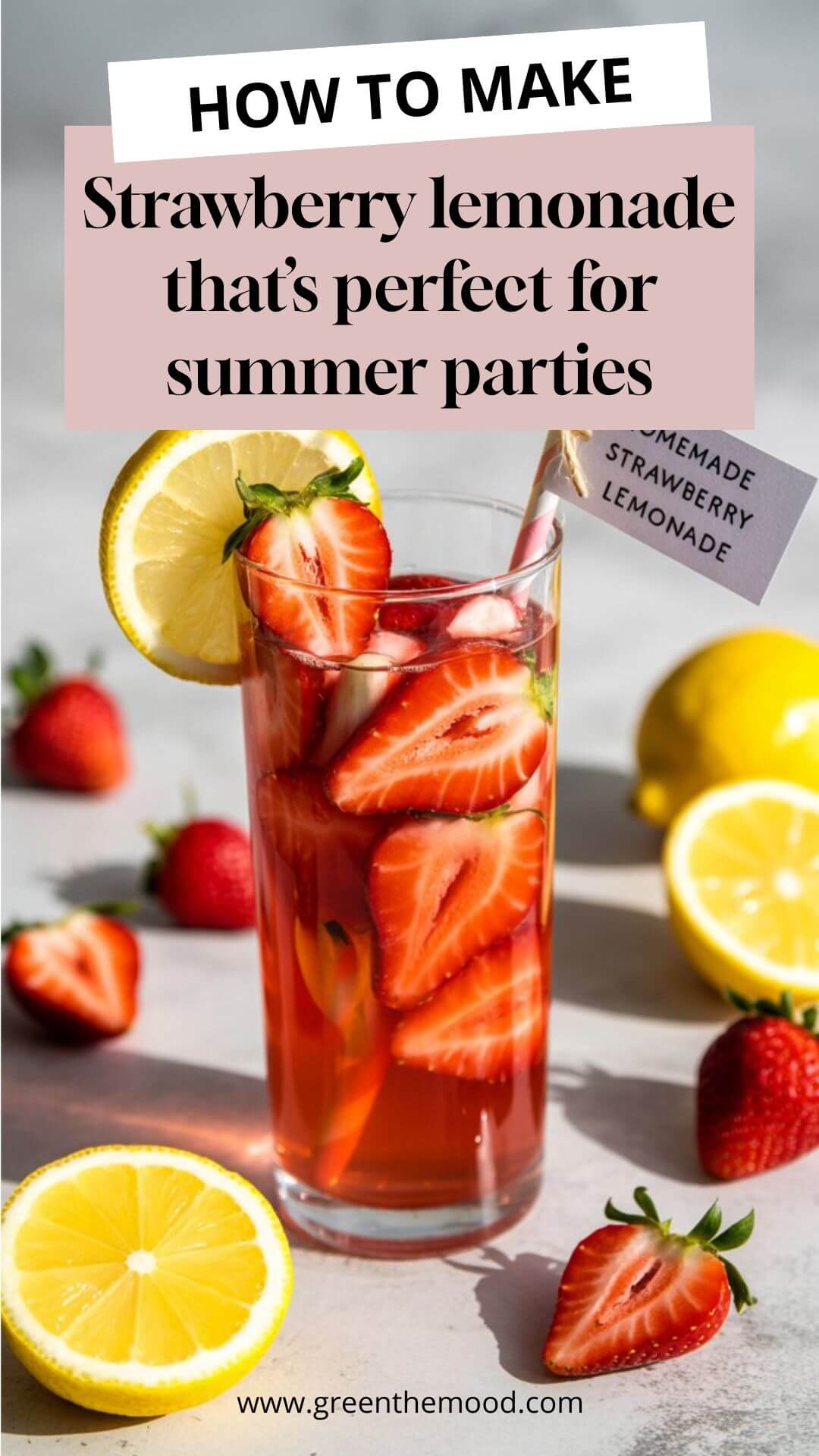 How to make Strawberry lemonade - easy recipe How to make Strawberry lemonade - easy recipe