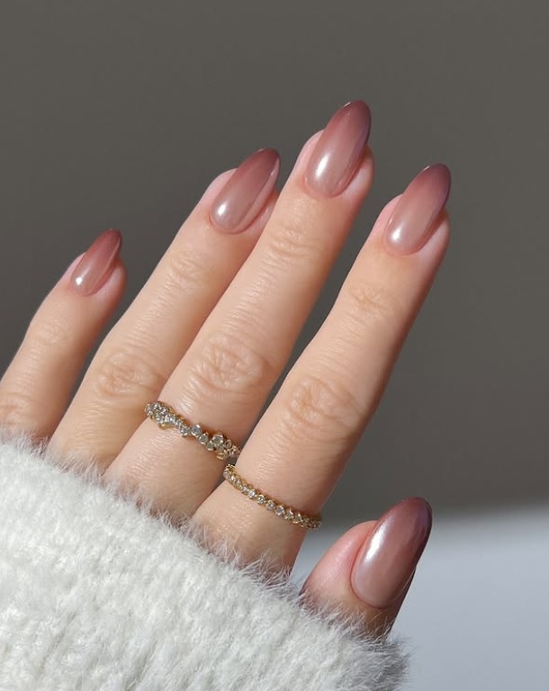 creamy mocha mousse ombre
