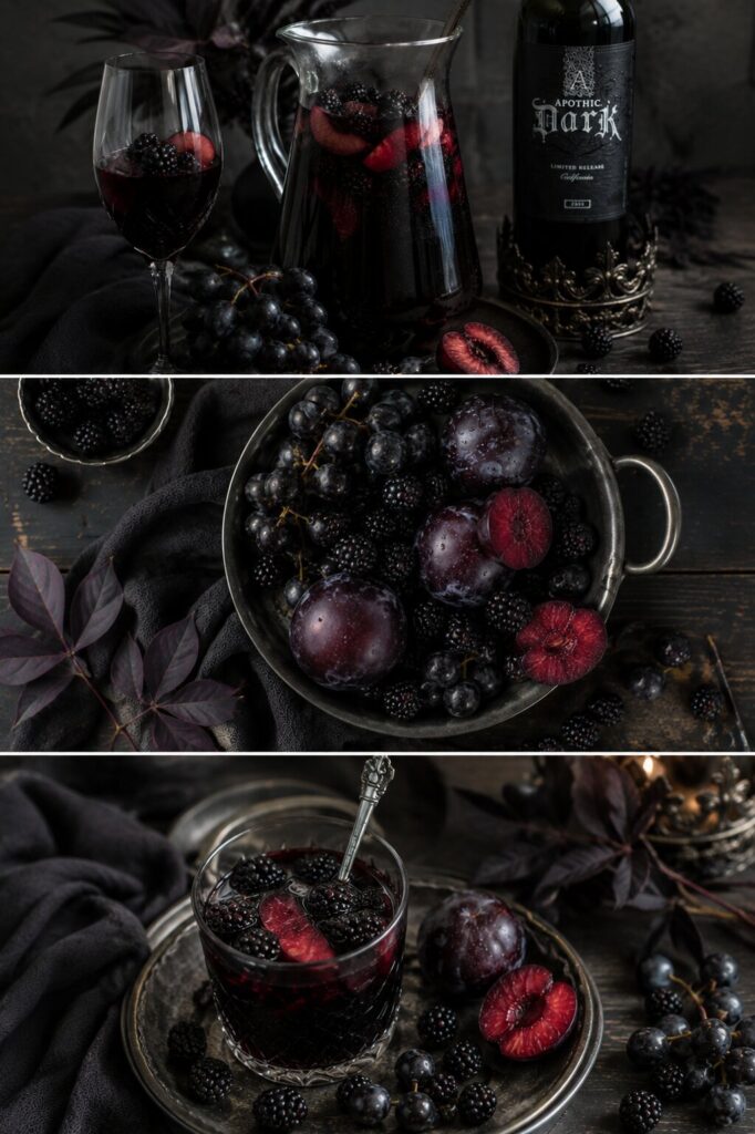 The SPOOKY Black Sangria Recipe Everyone Begs You To Make 2 black halloween cocktail