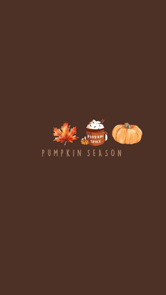 pumpkin season autumn phone wallpaper