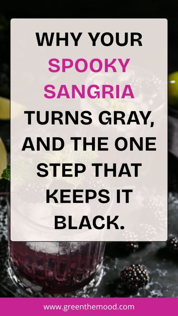 Spooky Sangria Recipe – How to Make Black Sangria That Stays Dark